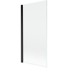 Mexen Mist vanová zástěna 1-křídlová 90 x 150 cm, transparentní, černá - 8A9-090-001-70-00