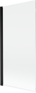 Mexen Mist vanová zástěna 1-křídlová 90 x 150 cm, transparentní, černá - 8A9-090-001-70-00