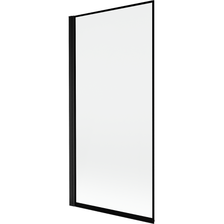 Mexen Mist vanová zástěna 1-křídlová levá 90 x 150 cm, černý rám, černá - 8A9-090-001-70-70-L