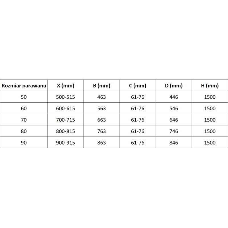 Mexen Mist sprchová zástěna 1-křídlová pravá 60 x 150 cm, černý rámeček, černá - 8A9-060-001-70-70-P