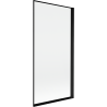 Mexen Mist sprchová zástěna jednodílná pravá 90 x 150 cm, černý rámeček, černý - 8A9-090-001-70-70-P