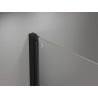Mexen Mist-B sprchové dveře jednokřídlé pravé 90 cm, černý rám, černé - 8A2-090-000-70-70-P