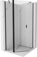 Mexen Mist pětiúhelníková sprchová kabina 90 x 90 cm, transparentní, černá - 8A8-090-090-70-00