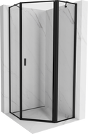 Mexen Mist pětihranná sprchová kabina černá, 100 x 100 cm, pravá, černý rám - 8A8-100-100-70-70-P