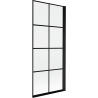 Mexen Mist vanová zástěna 1-křídlová pravá 80 x 150 cm, černá mřížka, černá - 8A9-080-001-70-77-P