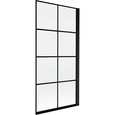 Mexen Mist sprchová zástěna 1-křídlá pravá 90 x 150 cm, černá mřížka, černá - 8A9-090-001-70-77-P