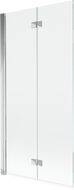 Mexen Mist vanová zástěna 2dílná levá 90 x 150 cm, transparentní, chrom - 8A9-090-002-01-00-L