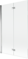 Mexen Mist sprchová zástěna dvoukřídlá levá 110 x 150 cm, transparentní, chrom - 8A9-110-002-01-00-L