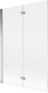 Mexen Mist vana paravan 2-křídlové levé 120 x 150 cm, průhledné, chrom - 8A9-120-002-01-00-L