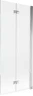 Mexen Mist sprchový kout dvoukřídlý pravý 80 x 150 cm, transparentní, chrom - 8A9-080-002-01-00-P