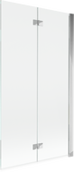 Mexen Mist sprchová zástěna 2-křídlová pravá 100 x 150 cm, transparentní, chrom - 8A9-100-002-01-00-P