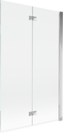Mexen Mist vanová zástěna 2-křídlová pravá 110 x 150 cm, transparentní, chrom - 8A9-110-002-01-00-P