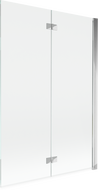 Mexen Mist vanová zástěna 2-křídlá pravá 120 x 150 cm, transparentní, chrom - 8A9-120-002-01-00-P