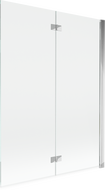 Mexen Mist sprchová zástěna 2-křídlá pravá 130 x 150 cm, transparentní, chrom - 8A9-130-002-01-00-P