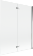 Mexen Mist sprchová zástěna 2-dílná pravá 140 x 150 cm, transparentní, chrom - 8A9-140-002-01-00-P