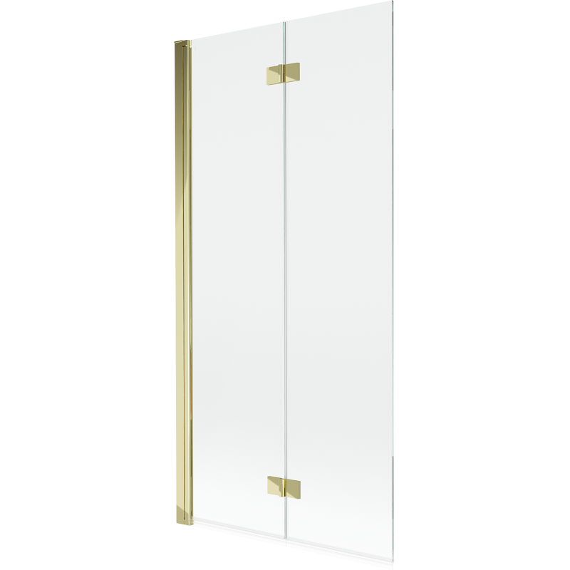 Mexen Mist sprchová zástěna 2-křídlá levá 90 x 150 cm, transparentní, zlatá - 8A9-090-002-50-00-L