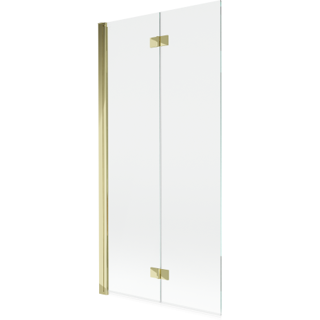 Mexen Mist sprchová zástěna 2-křídlá levá 90 x 150 cm, transparentní, zlatá - 8A9-090-002-50-00-L