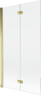 Mexen Mist sprchová zástěna 2-křídlová levá 100 x 150 cm, transparentní, zlatá - 8A9-100-002-50-00-L
