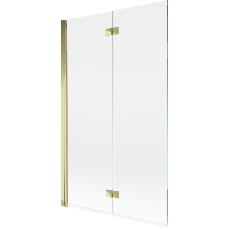 Mexen Mist vanová zástěna 2-křídlá levá 110 x 150 cm, transparentní, zlatá - 8A9-110-002-50-00-L