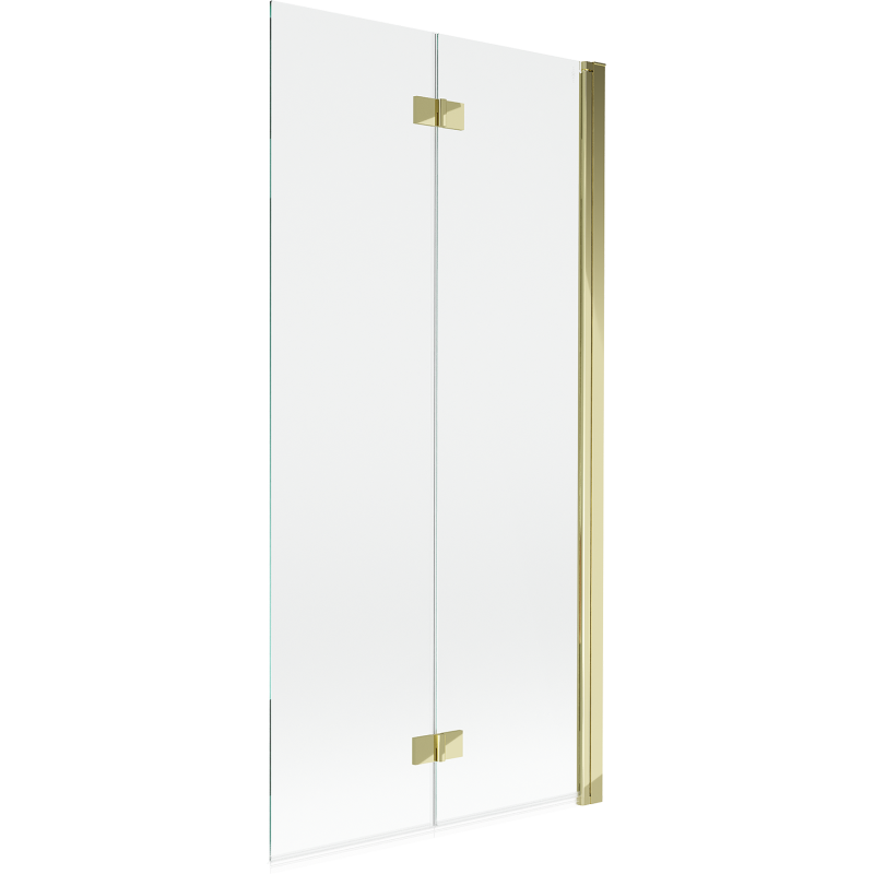 Mexen Mist vanová zástěna dvoukřídlá pravá 90 x 150 cm, transparentní, zlatá - 8A9-090-002-50-00-P