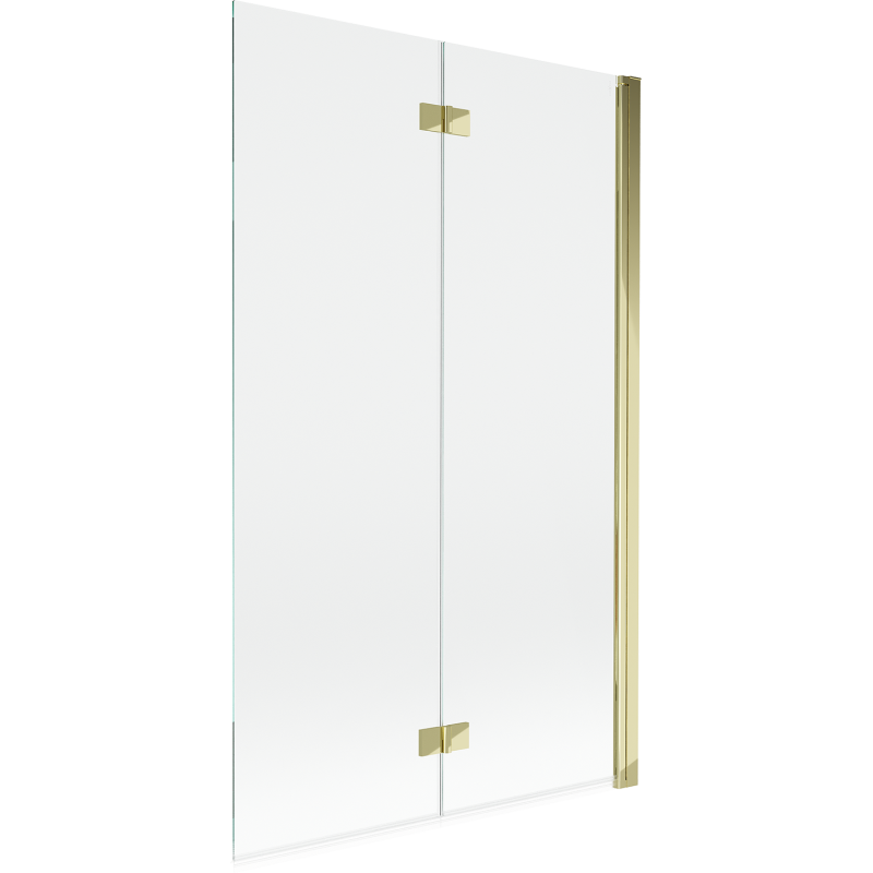 Mexen Mist sprchová zástěna 2-křídlová pravá 110 x 150 cm, transparentní, zlatá - 8A9-110-002-50-00-P