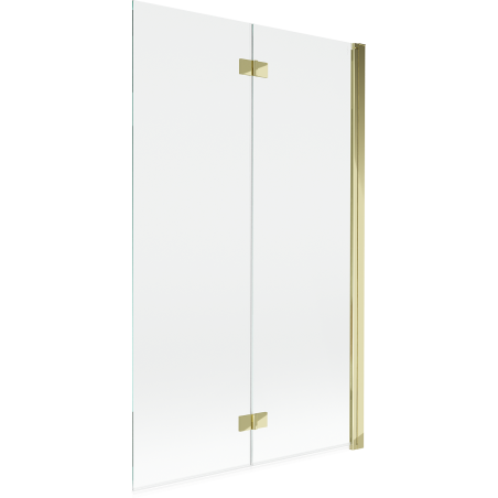 Mexen Mist sprchová zástěna 2-křídlová pravá 110 x 150 cm, transparentní, zlatá - 8A9-110-002-50-00-P