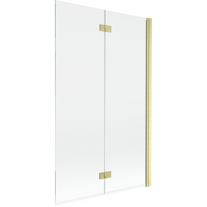 Mexen Mist sprchový kout 2-křídlový pravý 110 x 150 cm, transparentní, zlatý kartáčovaný - 8A9-110-002-55-00-P