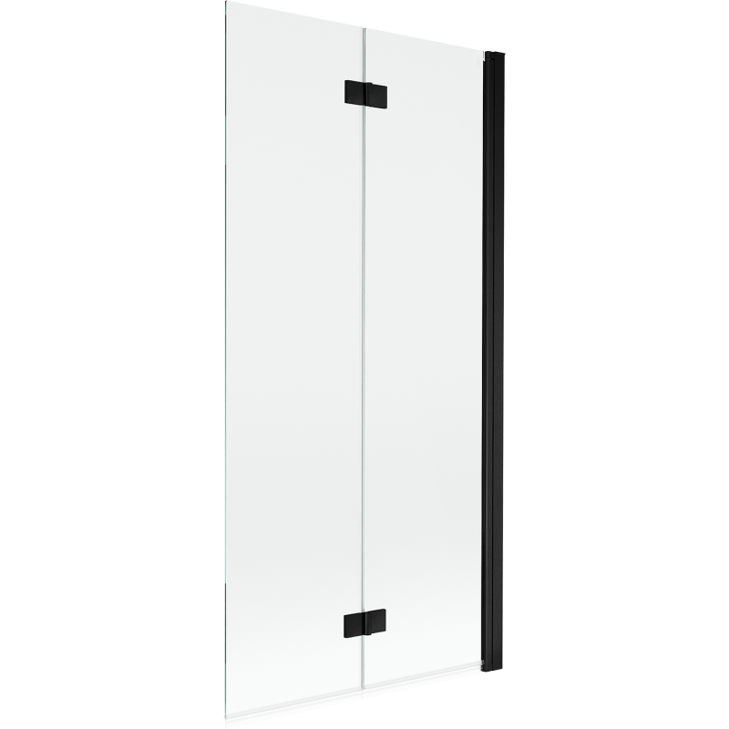 Mexen Mist sprchová zástěna 2-křídlová pravá 90 x 150 cm, transparentní, černá - 8A9-090-002-70-00-P
