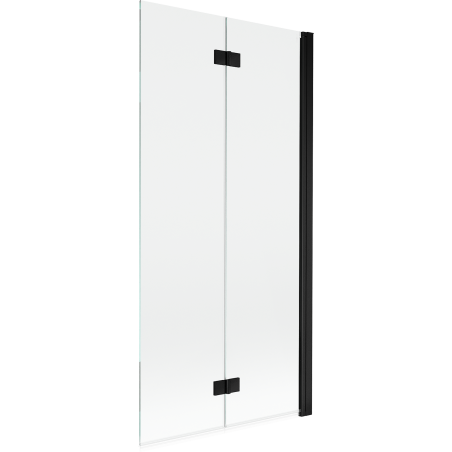 Mexen Mist sprchová zástěna 2-křídlová pravá 90 x 150 cm, transparentní, černá - 8A9-090-002-70-00-P
