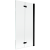 Mexen Mist sprchová zástěna 2-křídlová pravá 90 x 150 cm, transparentní, černá - 8A9-090-002-70-00-P