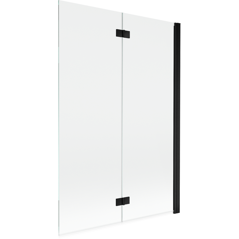 Mexen Mist sprchová zástěna 2-dílná pravá 120 x 150 cm, transparentní, černá - 8A9-120-002-70-00-P