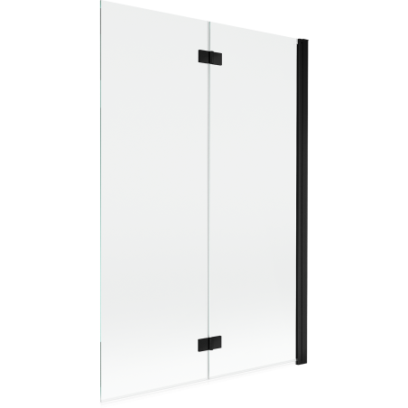 Mexen Mist sprchová zástěna 2-dílná pravá 120 x 150 cm, transparentní, černá - 8A9-120-002-70-00-P