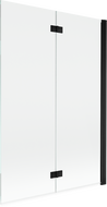 Mexen Mist sprchová zástěna 2-dílná pravá 120 x 150 cm, transparentní, černá - 8A9-120-002-70-00-P