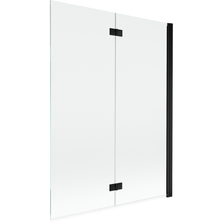 Mexen Mist sprchová zástěna 2-křídlá pravá 130 x 150 cm, transparentní, černá - 8A9-130-002-70-00-P