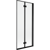 Mexen Mist sprchový kout se 2 křídly, pravý, 80 x 150 cm, černý rám, černý - 8A9-080-002-70-70-P