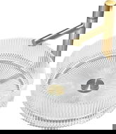 Mexen Eiva skleněné umyvadlo na desku 39 x 39 cm, transparentní - 24163900