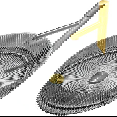 Mexen Eiva skleněné umyvadlo na desku 39 x 39 cm, černé - 24163970