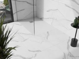 Mexen Stone+ obdélníková kompozitní sprchová vanička 90 x 80 cm, bílá - 44108090