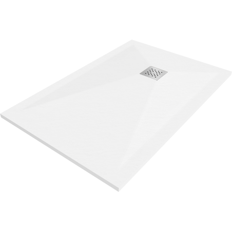 Mexen Stone+ obdélníkový kompozitový sprchový kout 100 x 80 cm, bílý - 44108010