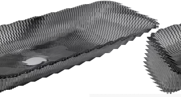 Mexen Tiva skleněné umyvadlo na desku 46 x 33 cm, černé - 24184670