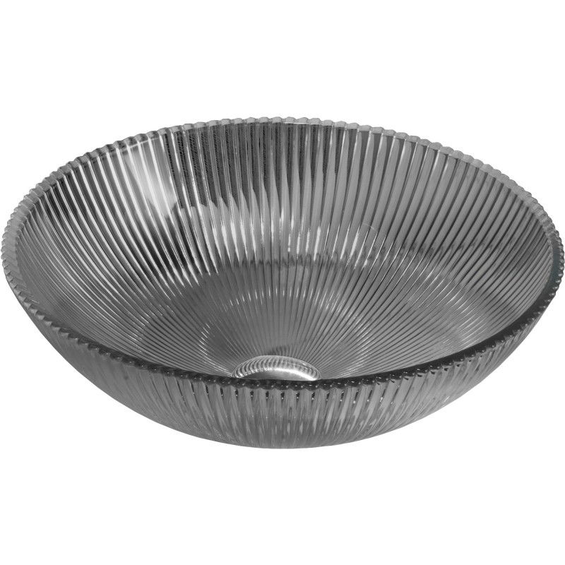 Mexen Zuri skleněné umyvadlo na desku 39 x 39 cm, černé - 24193970