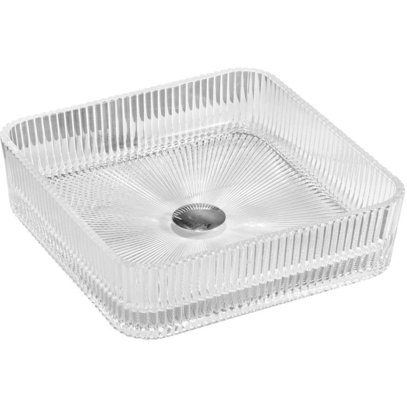 Mexen Nira skleněné umyvadlo na desku 39 x 39 cm, transparentní - 24203900