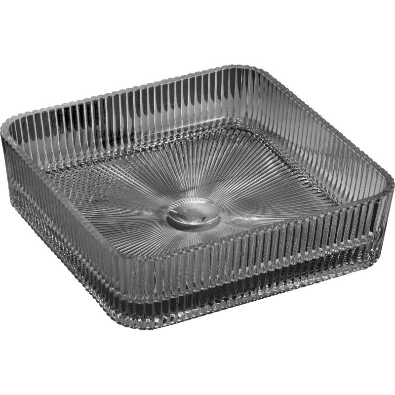 Mexen Nira skleněné umyvadlo na desku 39 x 39 cm, černé - 24203970