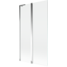 Mexen Mist L vana obrazovka dvoukřídlá 100 x 150 cm, transparentní, chrom - 8A9L-100-011-01-00