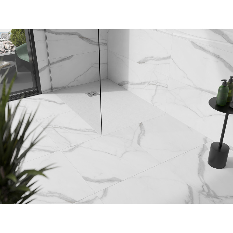 Mexen Stone+ obdélníková kompozitní sprchová vanička 140 x 80 cm, bílá - 44108014