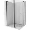 Mexen Mist L asymetrická pentagonální sprchová kabina 100 x 80 cm, transparentní, černá - 8A8L-100-080-70-00