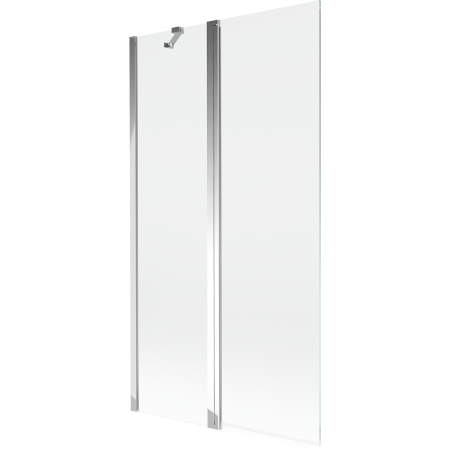 Mexen Mist vanová zástěna 2-křídlá 100 x 150 cm, transparentní, chrom - 8A9-100-011-01-00