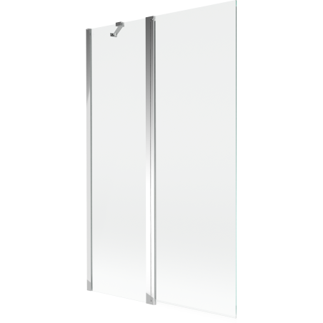 Mexen Mist vanová zástěna 2-křídlá 110 x 150 cm, transparentní, chrom - 8A9-110-011-01-00