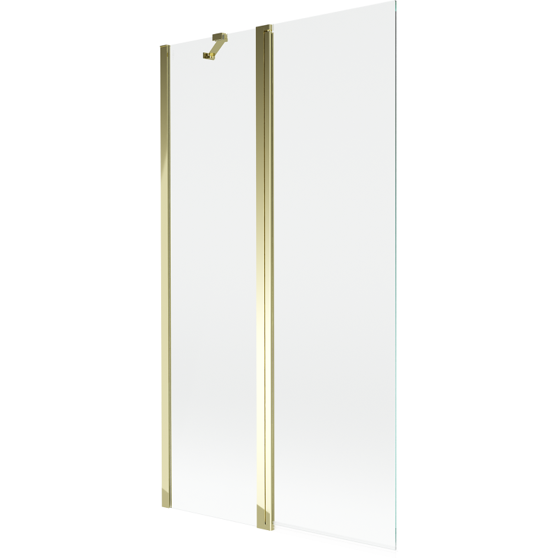 Mexen Mist dvoukřídlá sprchová zástěna 100 x 150 cm, transparentní, zlatá - 8A9-100-011-50-00