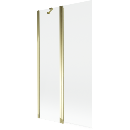 Mexen Mist dvoukřídlá sprchová zástěna 100 x 150 cm, transparentní, zlatá - 8A9-100-011-50-00